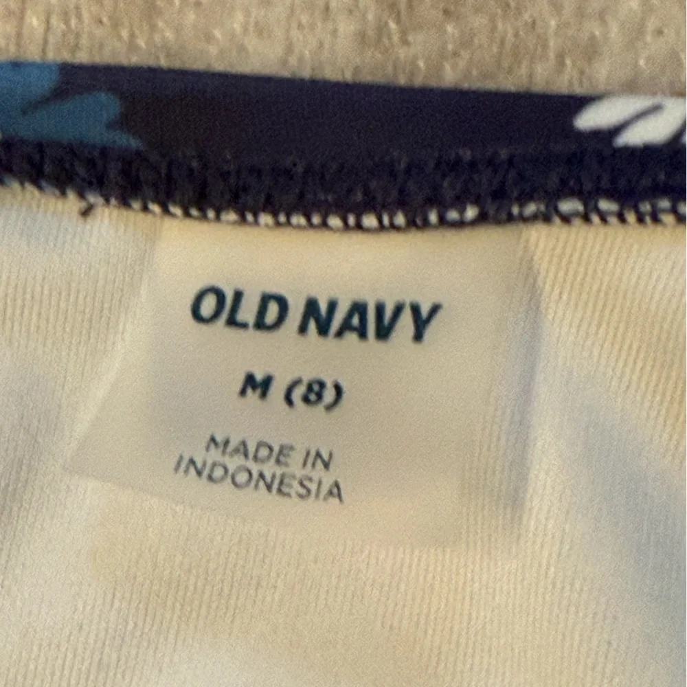 Old Navy cutout red / white / blue one-piece swimsuit